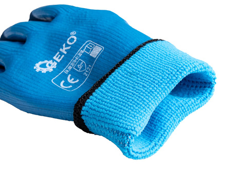 Rękawice robocze wodoodporne ocieplane jersey – lateks