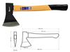 Siekiera PROFI 1000G 18" drewniany trzonek GEKO