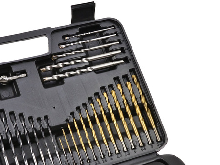 Zestaw osprzętu wiertła bity 110el. (5)