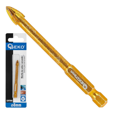 Wiertło do szkła i ceramiki HEX 8mm