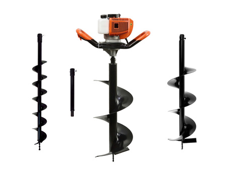 Świder spalinowy + wiertła(10cm,20cm,30cm) + adapter 50cm