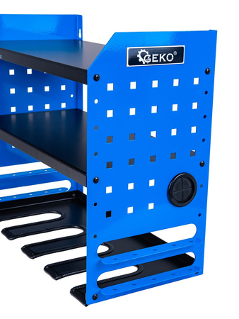 Metalowa 4-gniazdowa półka na elektronarzędzia