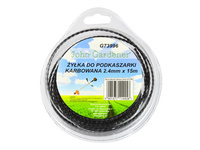 Żyłka do kosy podkaszarki karbowana kwadrat 2,4mm x 15m