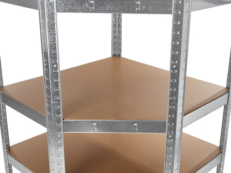 Regał magazynowy narożny 180x40x70cm 175kg
