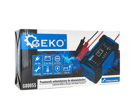 Prostownik automatyczny do akumulatorów z funkcją naprawy 12V 8A