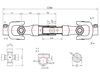 Wałek przekaźnika mocy 120cm (frez)