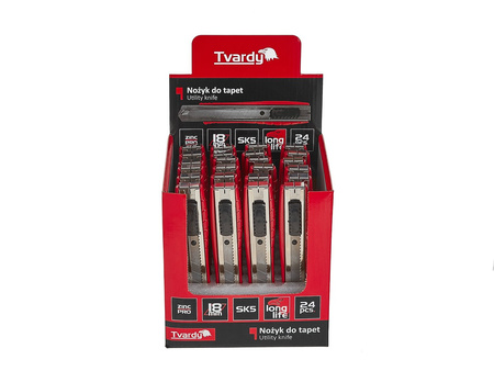 Nożyk do tapet 100x18x0.5mm GRIT SK5 TVARDY – kartonik wystawowy