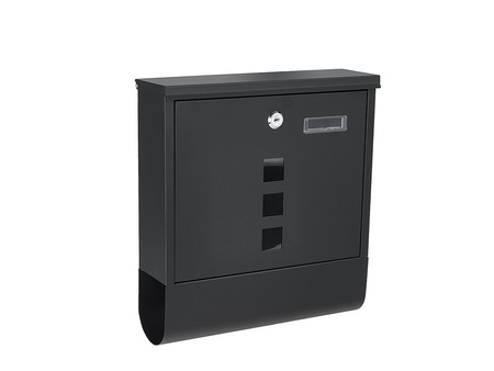 Skrzynka na listy 34x30,7x10cm /Czarna