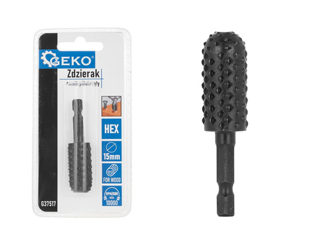 Zdzierak – tarnik półokrągły do drewna 15mm HEX (50/250)