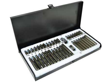 Komplet kluczy torx CRV 40el. metal box