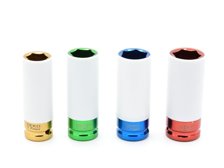 Zestaw nasadek udarowych alufelg 4szt. 17mm 19mm 21mm 22mm