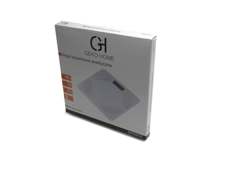 Analityczna waga łazienkowa 7w1 szklana Bluetooth GEKO HOME 180kg/100g
