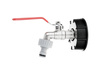 Zestaw – IBC nakrętka S60x6 + kran 1/2" z wyjściem na GZ 3/4" + nypel do szybkozłącza – mauser