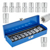 Komplet 9el nasadek TORX 1/2" GEKO