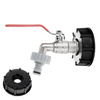 Zestaw – IBC nakrętka S60x6 + kran 3/4" z wyjściem na GZ 1" + nypel do szybkozłącza – mauser
