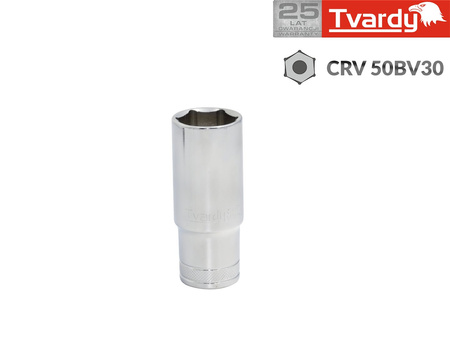 Nasadka sześciokątna długa 1/4" 6 mm TVARDY