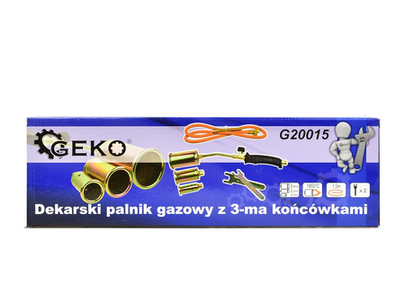 Dekarski palnik gazowy z 3-ma końcówkami (25-35-50mm)