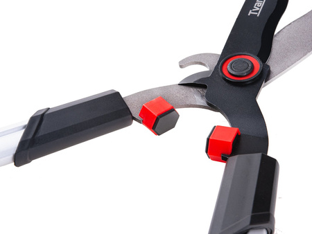Sekator teleskopowy do gałęzi z przekładnią i ostrzem mijającym 730-970mm 65Mn PTFE