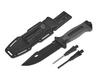 Nóż taktyczny 275/135mm z kaburą BLACK SURVIVAL SERIES (6/24)