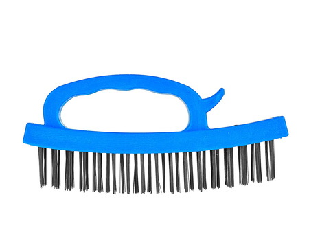 Szczotka druciana ręczna z plastikową rączką 165mm – kartonik wystawowy