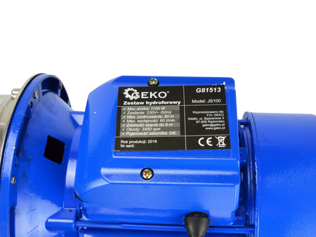 Zestaw hydroforowy: pompa JS100 1100W, zbiornik 24l