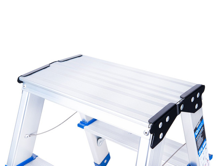 Drabina aluminiowa 2-stopniowa dwustronna 150kg