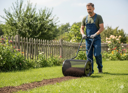 Rozsiewacz nawozu, kompostu 76L