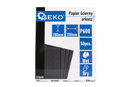 Papier ścierny wodny – arkusz 230x280mm P600 (50/1000)