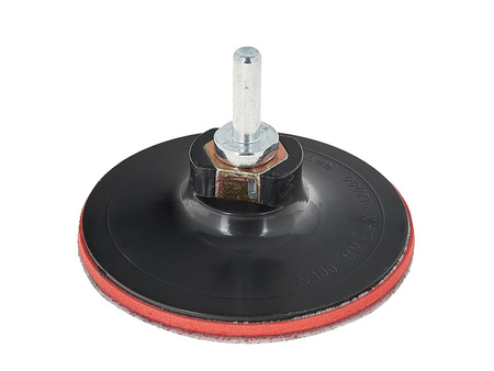 DYSK 100MM Z RZEPEM NA SZFILIERKĘ KĄTOWĄ M14 + ADAPTER DO WKRĘTARKI GEKO