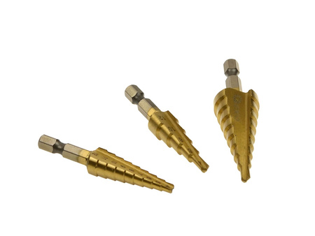 Kpl.wierteł stożkowych 1/4" Hex 3szt. (3-12,4-12,4-20mm) (100)