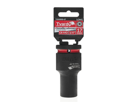 WYTRZYMAŁA NASADKA UDAROWA DŁUGA 3/4" 17mm CR-MO TVARDY