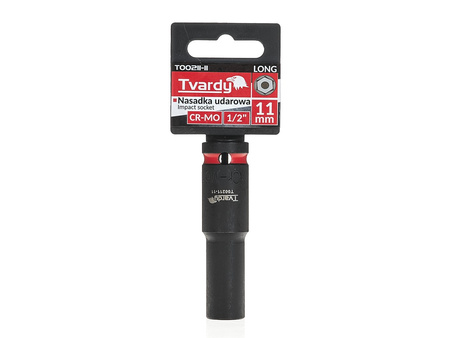 WYTRZYMAŁA NASADKA UDAROWA DŁUGA 1/2" 11mm CR-MO TVARDY