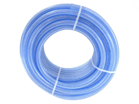 Wąż techniczny 12,5x2,5mm zbr.trans. nieb.1mb /25m