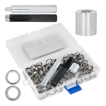 Zestaw oczek do plandeki z zakuwakiem i dziurkaczem