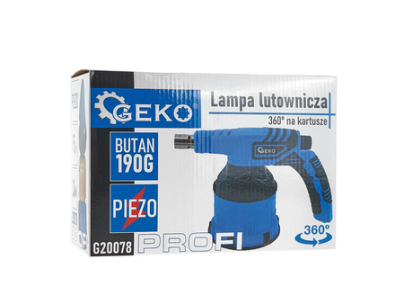 Lampa lutownicza z piezo 360 stopni na kartusze 190g PROFI (12)