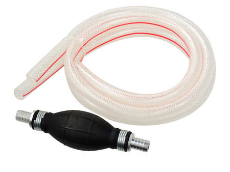 Ręczna pompka do paliwa 12 mm z wężykami 2x 1 m (gruszka)