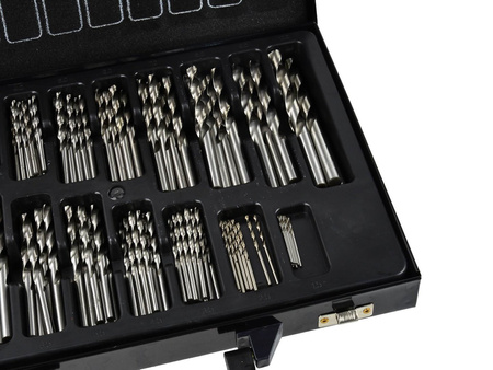 Zestaw wierteł HSS do metalu 170el