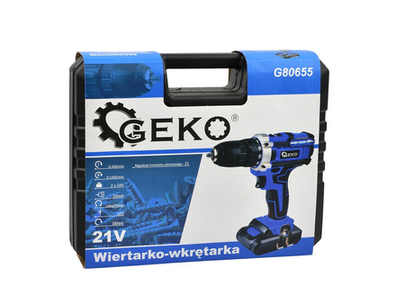 Wiertarko-wkrętarka 21V 2x akumulator 2ah (10)
