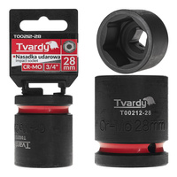WYTRZYMAŁA NASADKA UDAROWA KRÓTKA 3/4" 28mm CR-MO TVARDY
