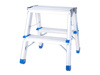 Drabina aluminiowa 2-stopniowa dwustronna 150kg