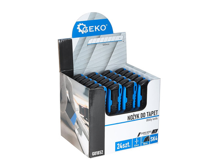 Nożyk do tapet 100x18x0.5mm ABS SK4 – kartonik wystawowy