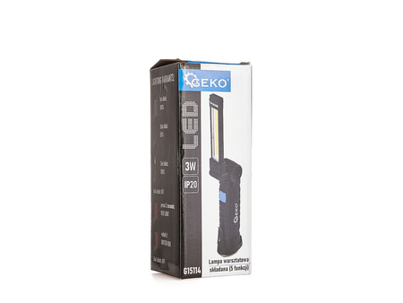 Lampa warsztatowa LED COB 1200mAh składana (5 funkcji) (50)