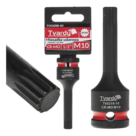 WYTRZYMAŁA NASADKA UDAROWA TRZPIENIOWA TORX T50 1/2” CR-MO TVARDY