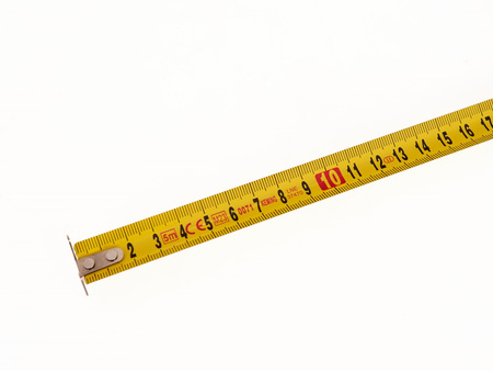 Miara gumowana zwijana dwustronna stalowa z blokadą 5m x 19mm GEKO