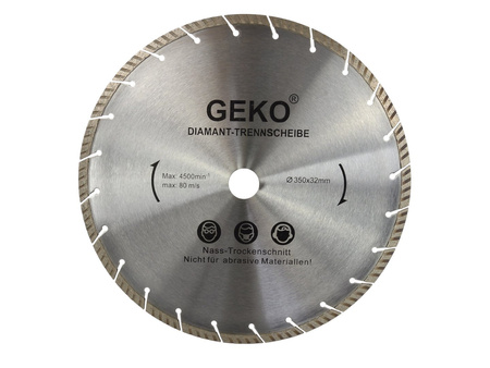 Tarcza diamentowa 350mm x 32mm szara-laser GEKO