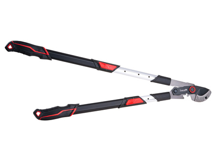 Sekator teleskopowy do gałęzi z przekładnią i ostrzem mijającym 730-970mm 65Mn PTFE