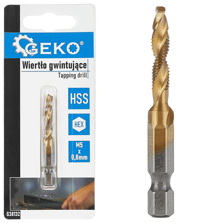 Wiertło gwintujące HSS M5 x 0,8mm HEX