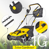Aerator wertykulator elektryczny do trawy trawnika 2w1 kosz 45l 38cm John Gardener