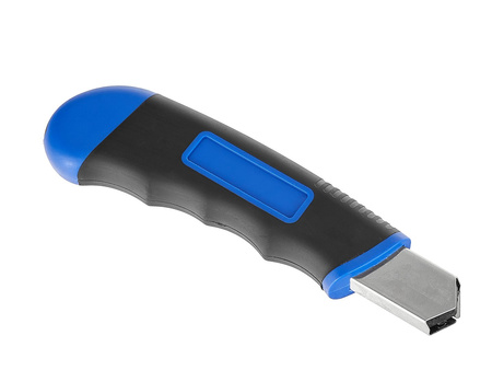 Nożyk do tapet z ostrzem łamanym 18x0,5mm, 6 ostrzy Softgrip GEKO