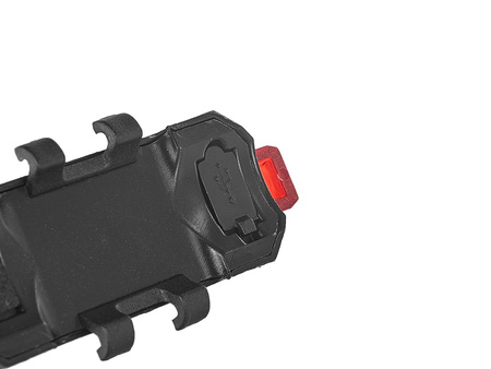 Wodoodporna lampka rowerowa USB IPX4 – zestaw przód (800lm/900mAh) + tył (120lm/120mAh) (120)